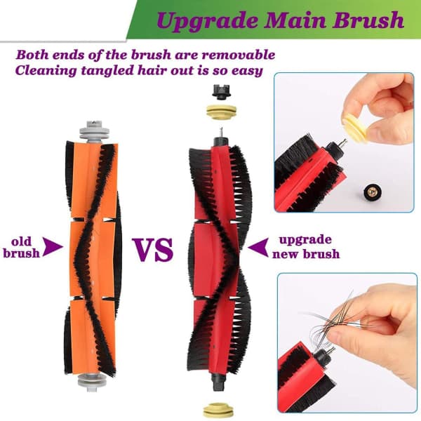 Reservedelstilbehørssæt kompatibel med Roborock S5 Max S6 Max