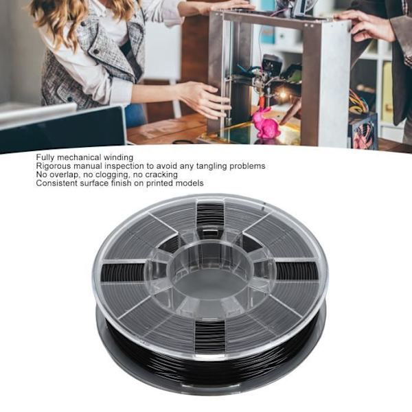 3D-skrivarfilament i TPU, 1,75 mm, 0,03 mm storleksnoggrannhet, hög elasticitet, 250 g spole