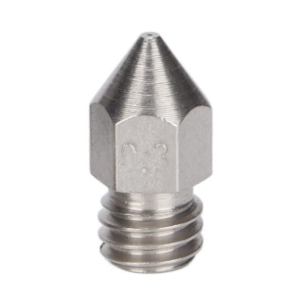 HURRISE 3D-tulostin suuttimet 10 kpl 3D-tulostin suuttimet MK8 ruostumaton teräs 1,75 mm suulakepäät