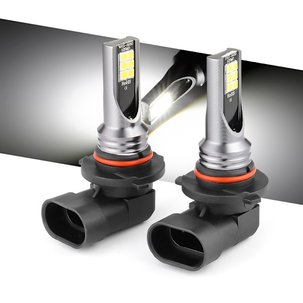 Ekstremt lyse LED-tåkelyspærer H11 H8 med 2400 lumen, nyeste 3570-brikke, for DRL-kjørelys eller tåkelys, hvite
