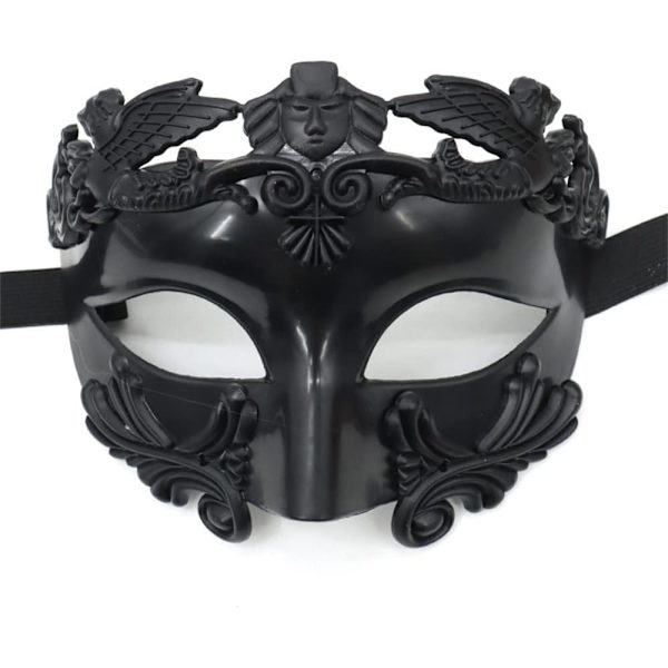 Maskeradmask Romersk Grekisk Mask för Män Venetiansk Mask Halloween Jul Mask för Fest Mardi Gras Bröllop Karnevaler