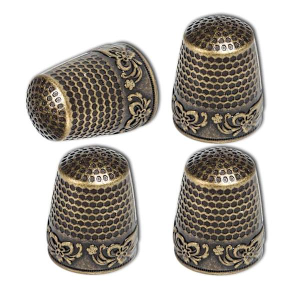 SömnadsTumme Metall Tumme Ringar Justerbara Metall Finger Skydd Ringar Läder Mynt Finger Skydd, Sömnad Finger Skydd 0.05 G