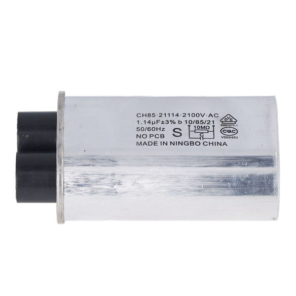 2100V Mikrovågsugn Högspänningskondensator 1.14uF Universal 4.8mm