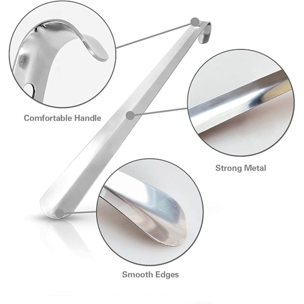 Skohorn, 3 deler 41cm&29cm&15cm Lang skohorn Metall Lang hånd