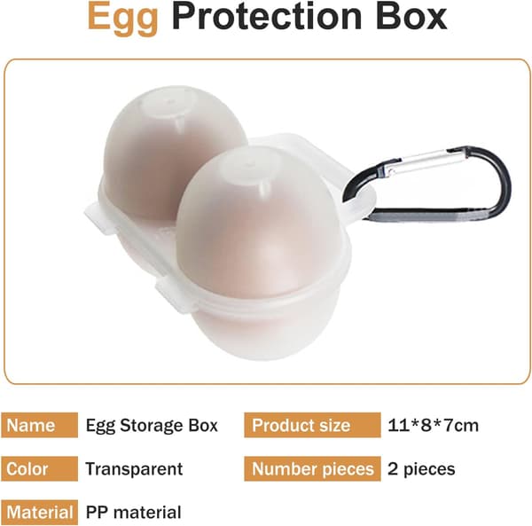 2 Gallers Eggboks, Plast Eggboks, Eggoppbevaring, Eggboks, Plast Egg