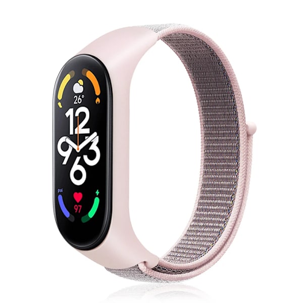 Nylon Mi Band 4 5 6 Rem til udskiftning Blød justerbar Rem Pulsera Correa Til Xiaomi Mi Band 3 4 5 6 7 Armbånd Pink sand 1 Pink sand 13 Mi Band 3 4 5 6 7