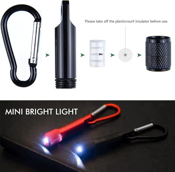 14 kpl Mini Taskulamppu Kannettava Mini LED-Taskulamppu Avaimenperällä
