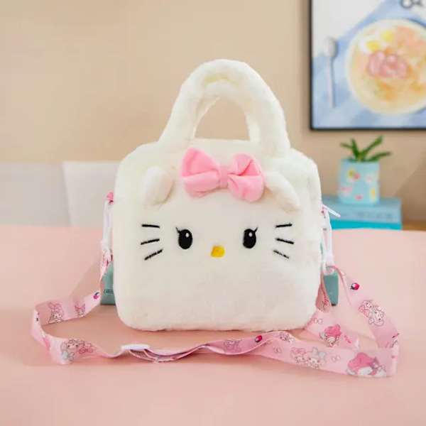 Laukku Pehmoinen Pehmeä Täytetty Käsilaukku Olkalaukku Anime Täytetty Reppu Tytöt Lapset Lahjat hello kitty