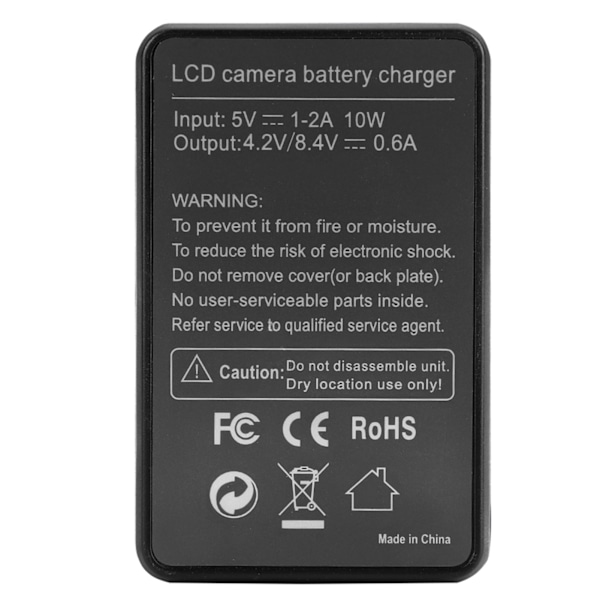 NP-FW50 Battery LCD Single Charger for Sony Alpha A6000 A6300 A6500 A7r A7