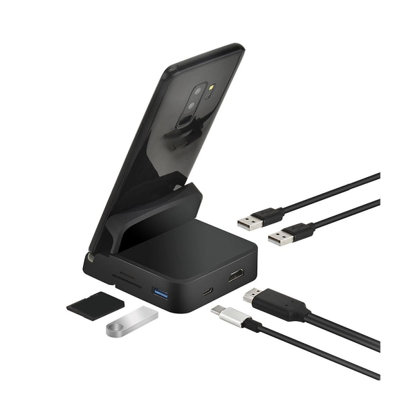 USB C Hub Docking Station Telefon Stativ Dex Pad Station USB C Til Kompatibel Dock Power Charger Kit