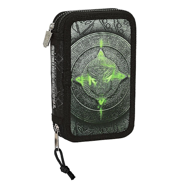 Dobbelt etui Transformers 12,5 x 19,5 x 4 cm Sort (28 stk)