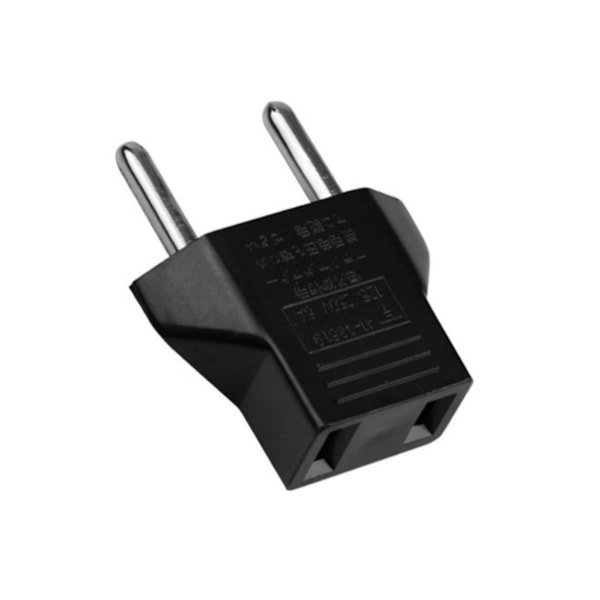 US to EU Plug Adapter (Black)