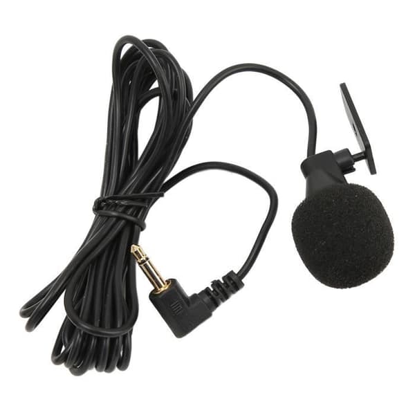 HURRISE extern mikrofon 3,5 mm Plug and Play för bil med exakt dataöverföring