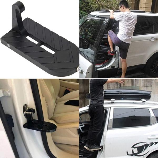 (Sort) 1. Bil-hjælppedal Aluminium fældedør Pedal Clea