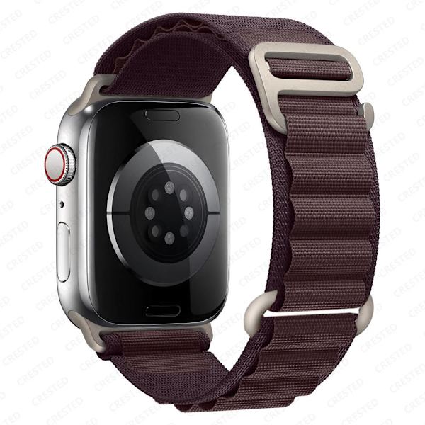 Alpin loop för Apple Watch band 49mm 44mm 40mm 45mm 41mm 42mm 38mm 49 44 45 mm armband iWatch series 7 6 3 se 8 Ultra 49 band vinröd wine red 38mm 40mm 41mm