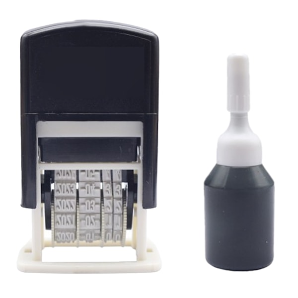 Simpel Automatisk Erhvervs Stempel med Sort Blæk, Datostempel, Digital