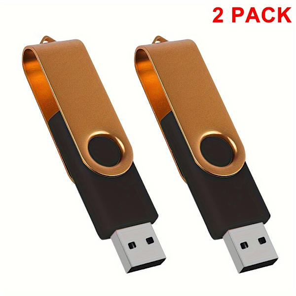 2-pack USB-minne USB 3.0 2.0 Flash-enhet i metall Pendrive Hög hastighet U-disk