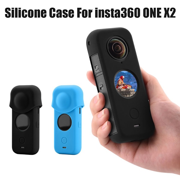 Etui Mykt Deksel Skall for Insta360 One X2 SVART svart