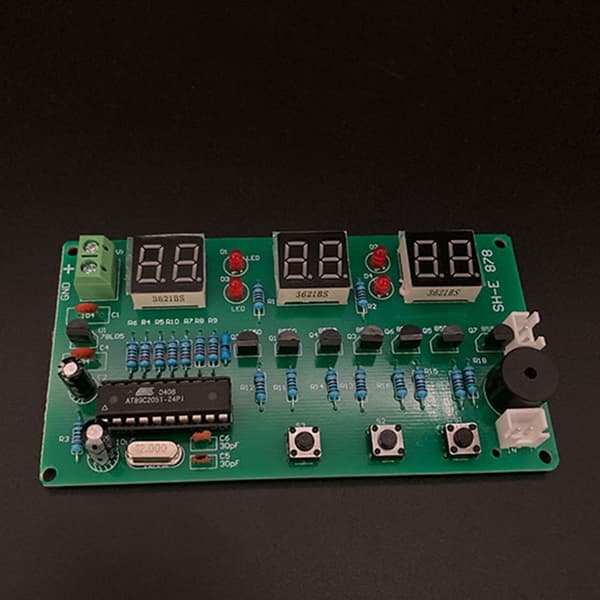 DIY-kit AT89C2051 Elektronisk klocka 6-bitars digitalt rör LED-display svit elektroniska moduler del och komponent DC5V-12V