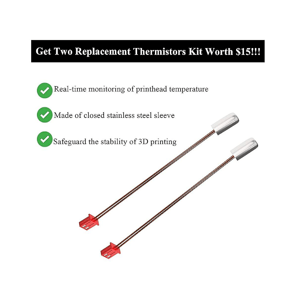Extruder Värmeblock Kit Plus Extra Termistorer Hög Temperatur Pro 300 För Ender3s1, Bimetall He