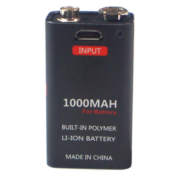 Professionel 9 Volt Li-ion batteri 1000 mah Micro USB 6f22 9v Egnet til RC helikopter mikrofon modellegetøj