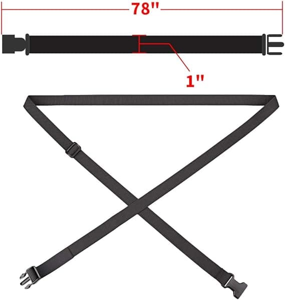 Justerbare Kuffertstropper 4-pak 198 cm Bagagerem til Rejsetaske Sikkerhed Sort