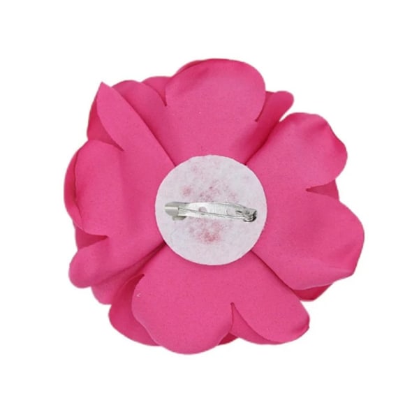 Stof Stor Rose Blomst Brosche Blomster Brosche PINK pink