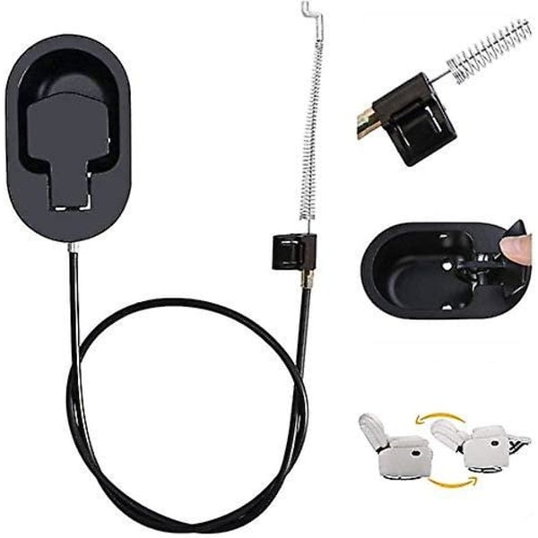 Aluminiumslegering Sofa Kabel 96cm Håndtag Recliner Udskiftning Universal Lænestol Reservedele Nem Installation Til Sofa Recliner Lounger Relax Stol - B