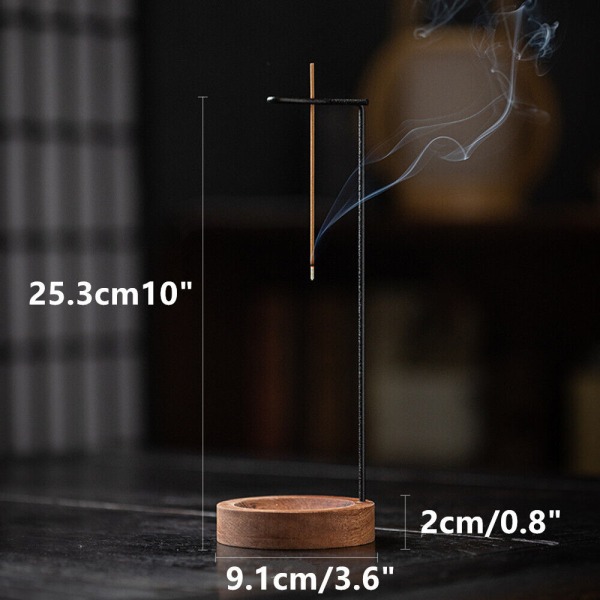 Røgelse brænder Stick holder Træ Hjem Aromaterapi Røgelse bakke og stick dekoration