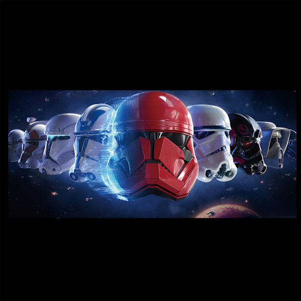 Star Wars musemåtte Vandtæt skrivebordstapet. Sort Black A