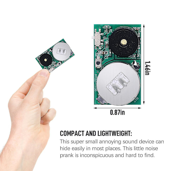 Irriterende Pipende Kontorlinje / Spøk / Lydmaskin / Irriterende Tricky Cricket Pcb