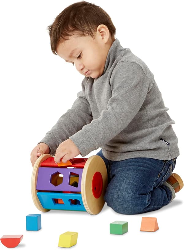 Melissa & Doug Match and Roll FormSorter - Klassisk Treleketøy
