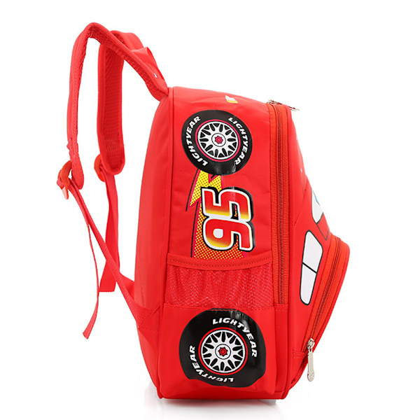 Disney Cars 3D-ryggsäck för pojkar, McQueen-skolväska Ed