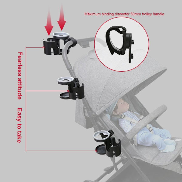 Baby Sikkerhetssete Koppholder Dobbel Koppholder