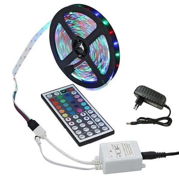 5M SMD 300 LED joustava nauhavalo Vedenpitävä IP65+Kaukosäädin+ Po 5 M ( with US Adapter )