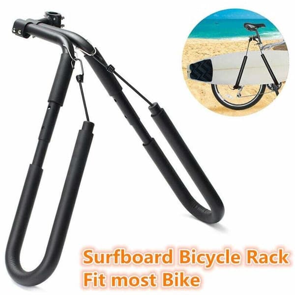 Surfbræt cykelholder cykel skimboard ny sidemonteret kitesurfing board support, model: sort[qb]