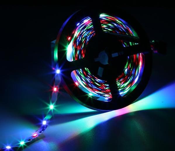 RGB LED-diodebånd, stripelysbånd for hjemmedekorasjon Blue 5m / Waterproof