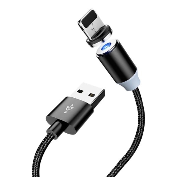 usb-c magnetisk lader svart svart black