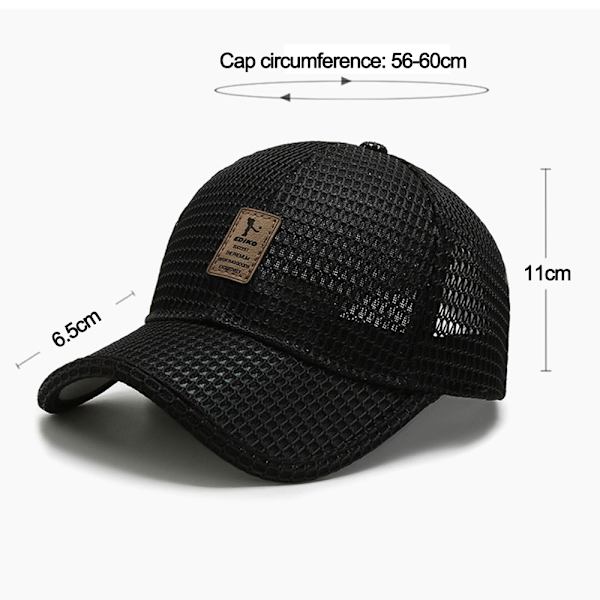 2 Herrar Sommar Solhatt Utomhus Solhatt Basebollkeps Andningsbar