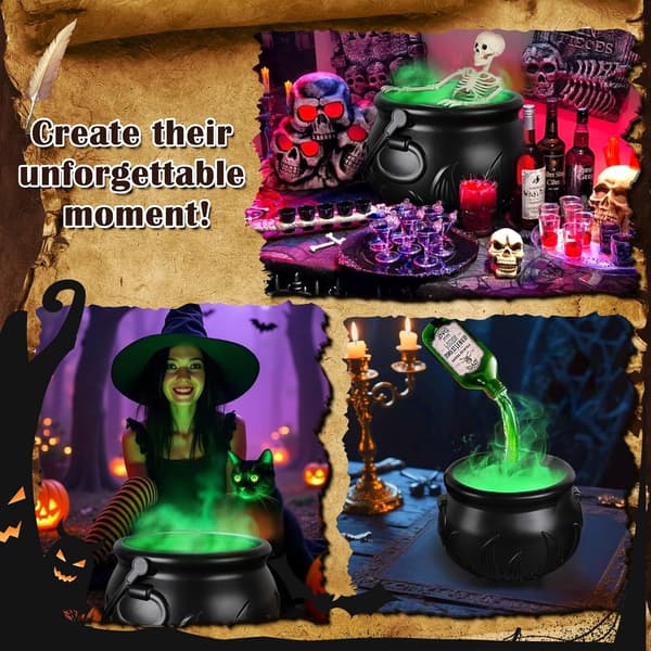 Halloween Dekorationer Inomhus - Kittel Halloween Dekor med Magiska Flytande Trolldrycksflaskor och Diffuser