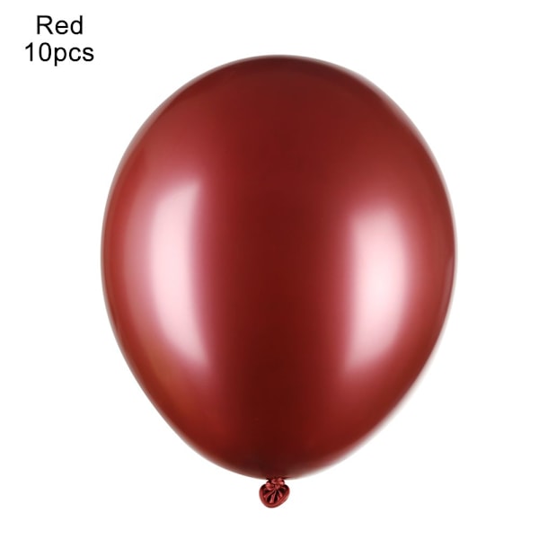 10/20 st 10\" Latexballong Uppblåsbara Leksaker Tjock Krom RÖD röd ed 10 pcs