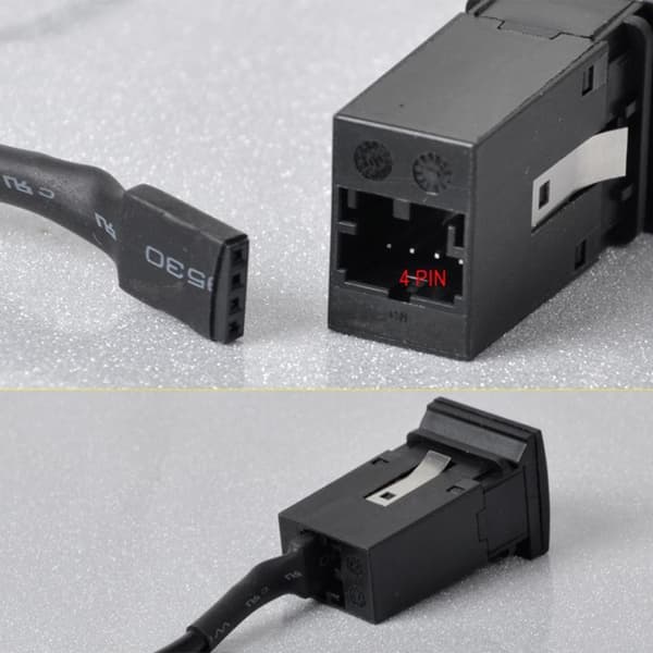 AUX-lydkabel til bil med stik og ledning til VW Golf MK5 MK6 Jetta RCD310