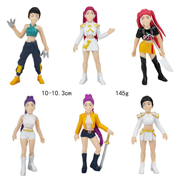 Demon Slayer K-Pop Figur | Anime Model Samlerobjekt Legetøj Demon Hunter Set E (12 models)