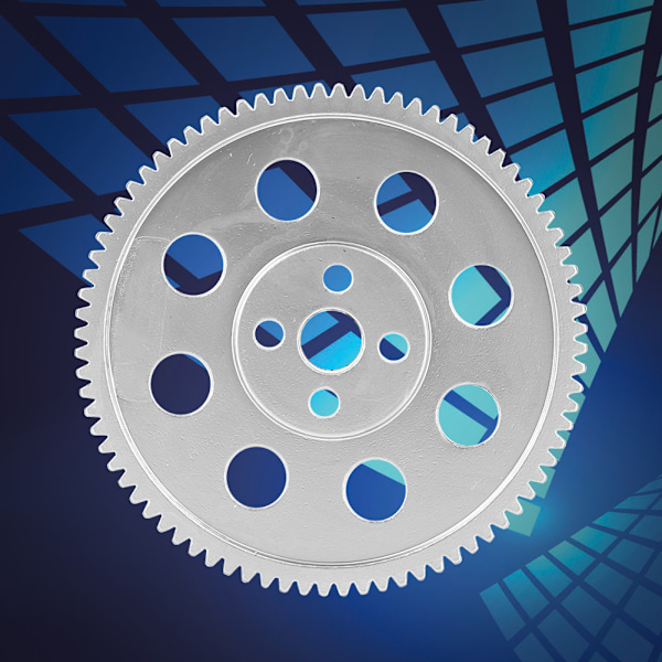 Rundhålskugghjul 80 tänder Hög precision Zinklegering Industrirobotdelar 65,5 mm Ytterdiameter