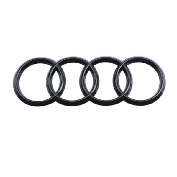 2 Audi lys svart front og bak emblem ringer A1 A3 A4 A5 273MM 1