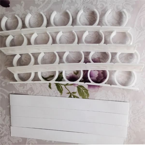 4 kerroksen mausteteline Seinälle ripustettavat purkit Klipsi koukut valkoinen white 4 Layers