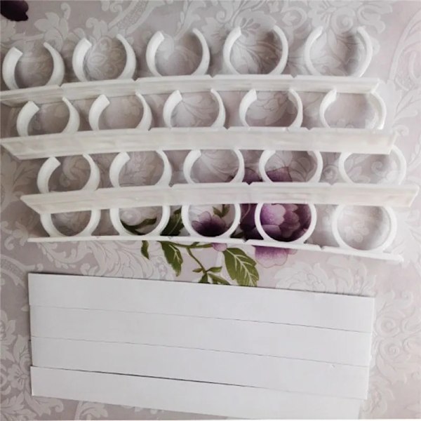 4 lager kryddhylla vägg hängande burkar klämma krokar vit white 4 Layers