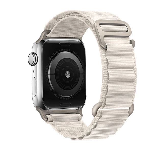 Alpin loop Apple Watch -rannekkeelle 49mm 44mm 40mm 45mm 41mm 42mm 38mm 49 44 45 mm rannekoru iWatch sarja 7 6 3 se 8 Ultra 49 ranneke musta valkoinen black white 38mm 40mm 41mm