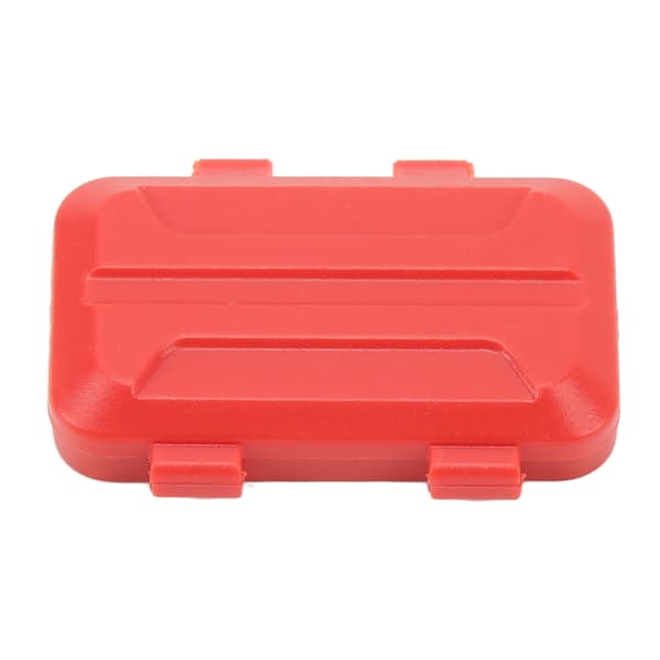 RC Side Tool Box Professionel Høj Simulation RC Bil Tool Box til AXIAL SCX24 1/18 1/24 RC Bil Rød