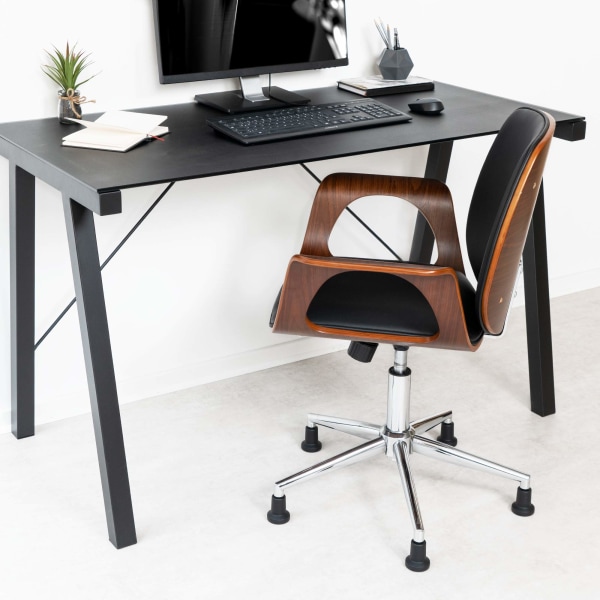 Klockor för kontorsstol - 5-pack ersättningsstols hjulspetsar 10/22 mm - Fast och tyst sitsben för hårt golv